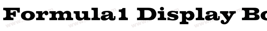 Formula1 Display Bol字体转换 Formula1 Display Bol字体转换